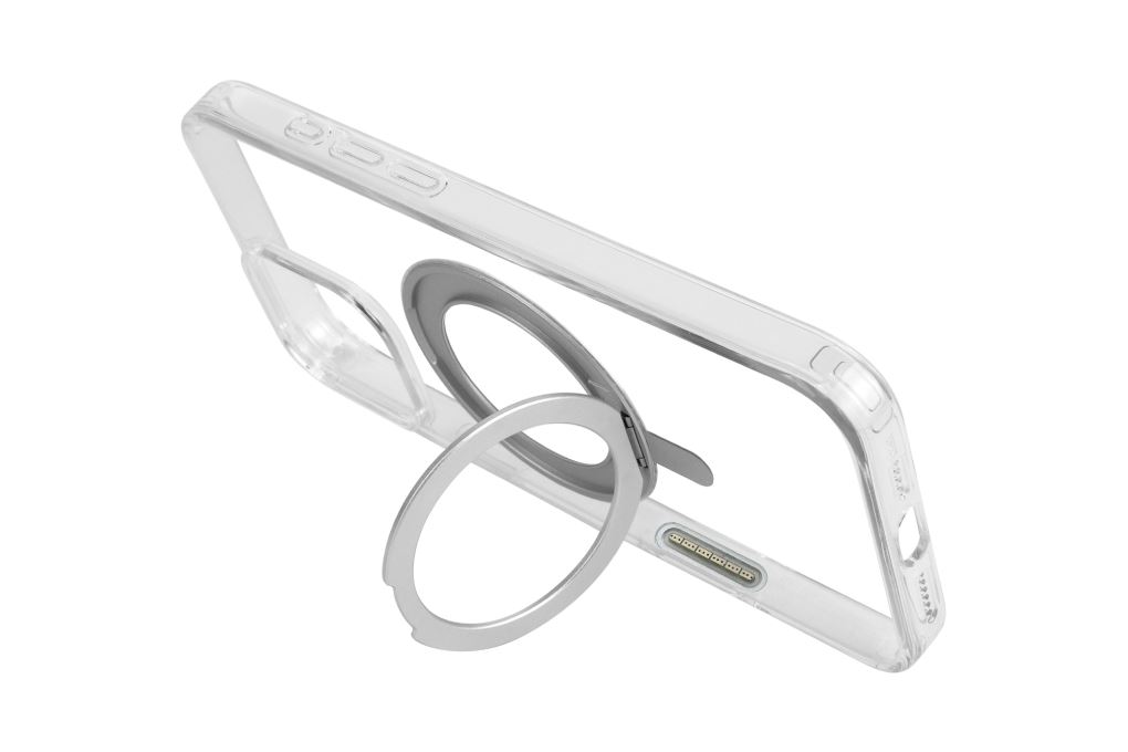 Ốp lưng MagSafe iPhone 16 Pro Max Nhựa cứng viền dẻo 360 Rotating Jincase KL6501x Màu Trắng