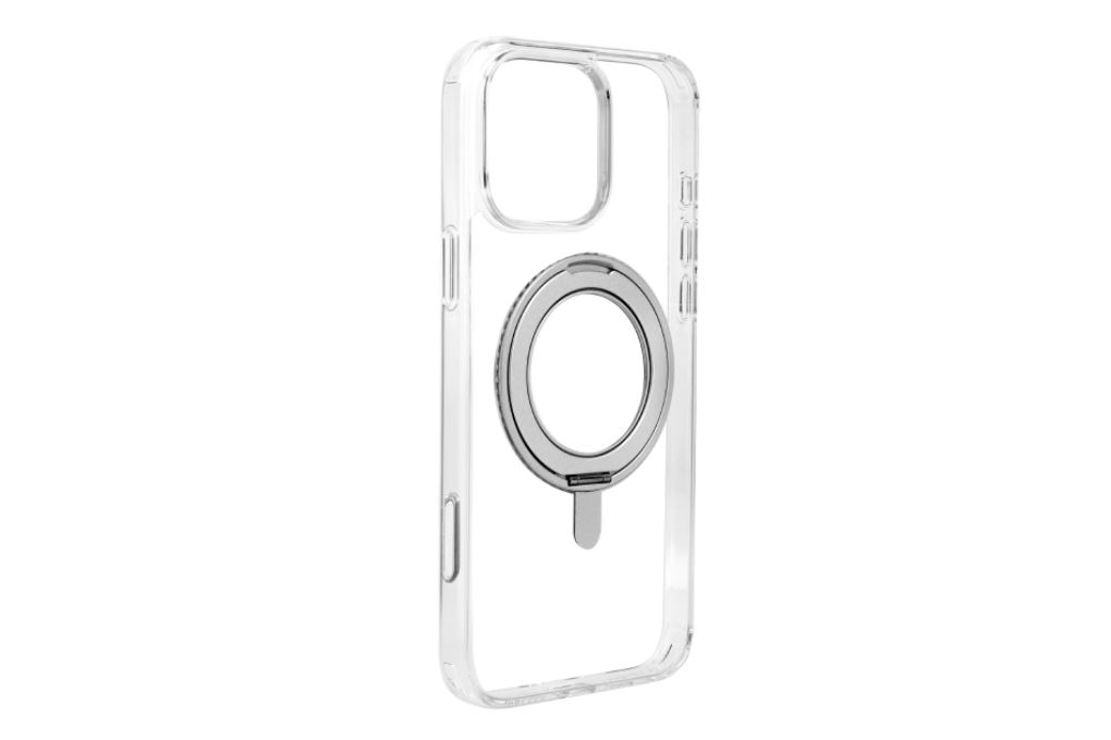 Ốp lưng MagSafe iPhone 16 Pro Max Nhựa cứng viền dẻo 360 Rotating Jincase KL6501x Màu Trắng