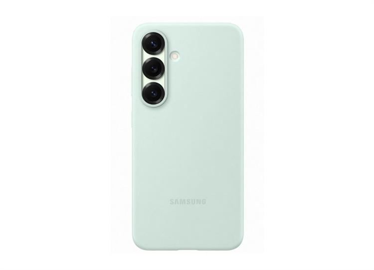 Ốp lưng Galaxy S25 Silicone Samsung Chính hãng Màu Xanh mint