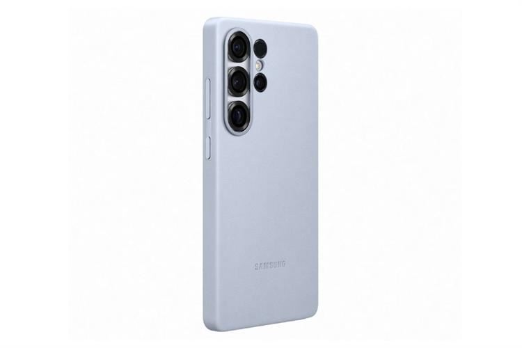 Ốp lưng Galaxy S25 Ultra Nhựa cứng PC Da PU Samsung Kindsuit Chính hãng Màu Xanh nhạt