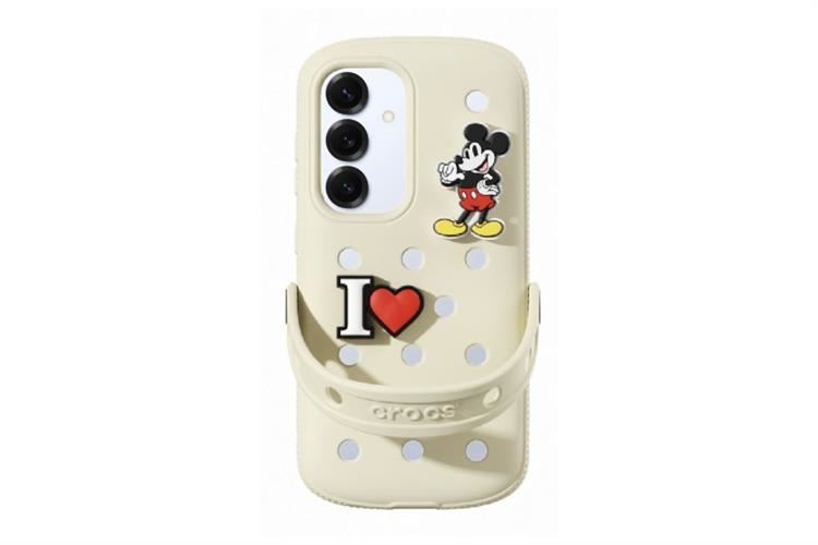 Ốp lưng Galaxy S25 Silicone nhựa cứng PC Samsung x Crocs Chính hãng Màu Màu be