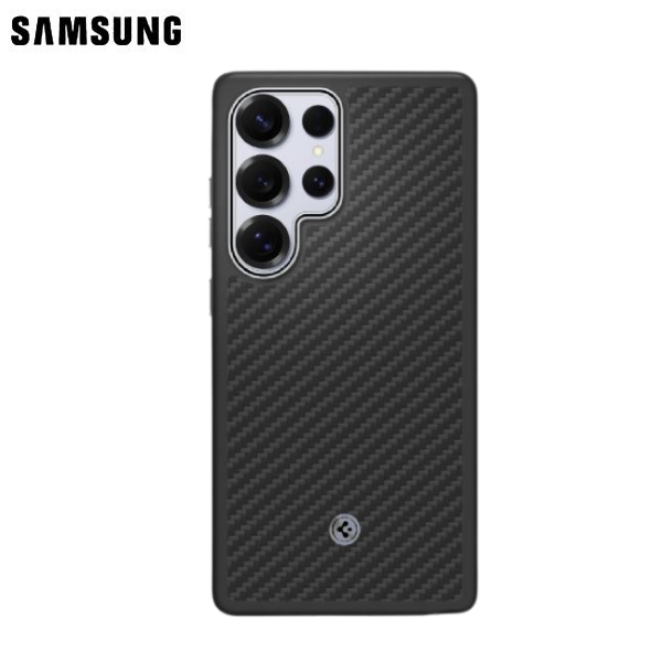 Ốp lưng MagSafe Galaxy S25 Ultra Nhựa dẻo TPU Samsung x Spigen Enzo Aramid Chính hãng