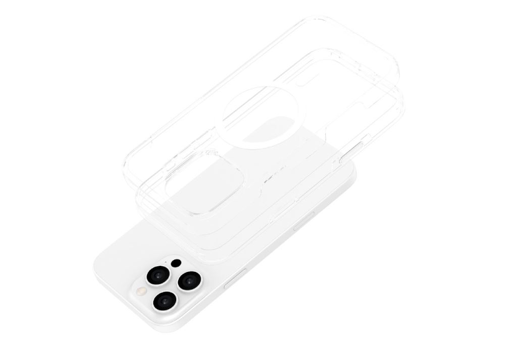 Ốp lưng MagSafe iPhone 16 Pro Max nhựa cứng viền dẻo JM Bayer II X Màu Trắng