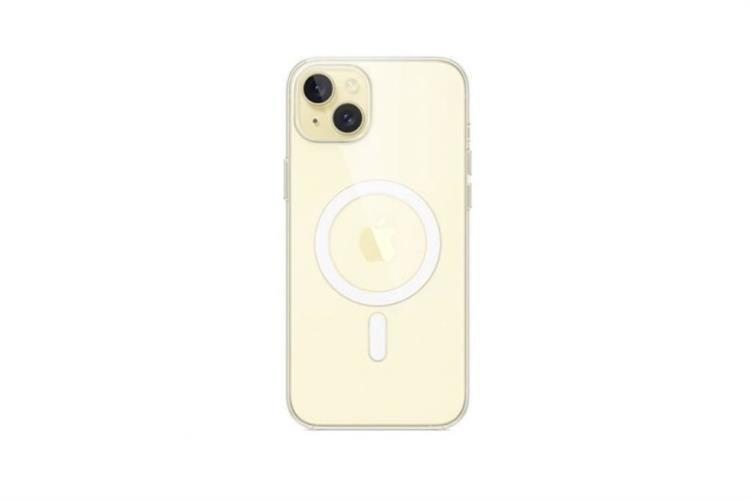 Ốp lưng MagSafe iPhone 15 nhựa cứng viền dẻo Mipow Tempered Glass MGC15A-CR Màu Trắng