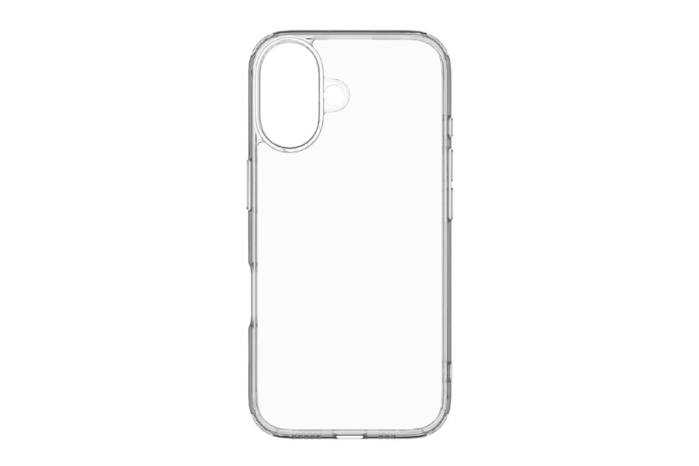Ốp lưng iPhone 16 nhựa cứng viền dẻo Mipow Tempered Glass PS16A-CR Màu Trắng