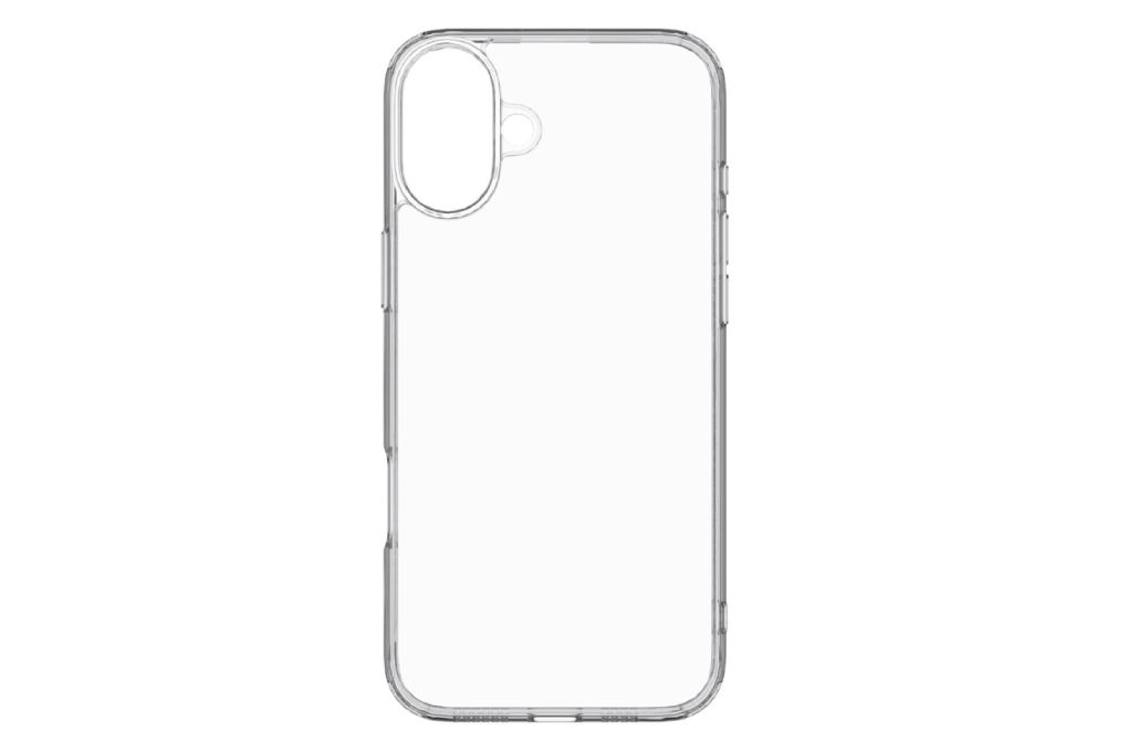Ốp lưng iPhone 16 Plus nhựa cứng viền dẻo Mipow Tempered Glass PS16C-CR Màu Trắng
