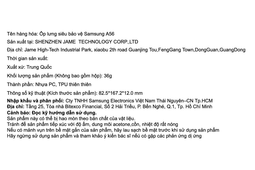 Ốp lưng Galaxy A56 PC TPU Samsung Chính hãng - 6