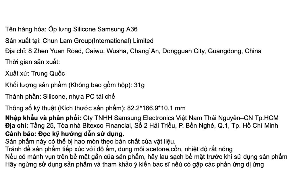 Ốp lưng Galaxy A36 Silicone PC Samsung Chính hãng - 6