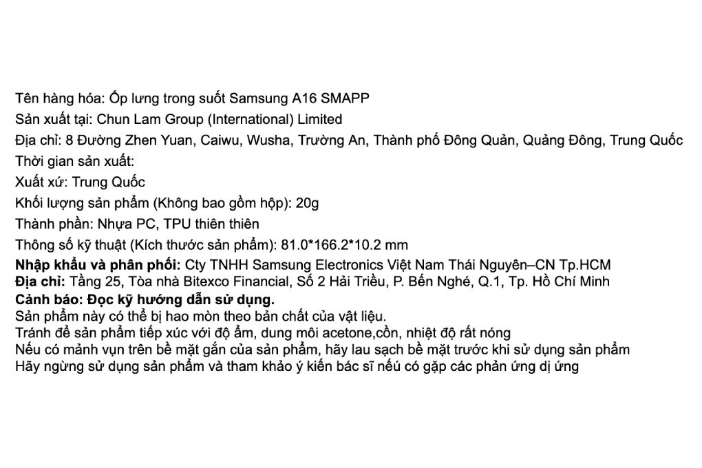 Ốp lưng Galaxy A16 PC TPU Samsung SMAPP Chính hãng - 5