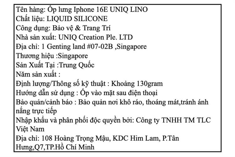 Ốp lưng MagSafe iPhone 17e/iPhone 16e Silicone UNIQ Magclick Charging Lino Liquid Màu Xám