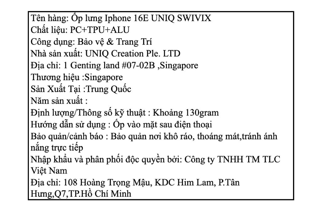 Ốp lưng MagSafe iPhone 17e/iPhone 16e PC TPU Alu UNIQ Swivix With 360 Rotating Kickstand Màu Trắng