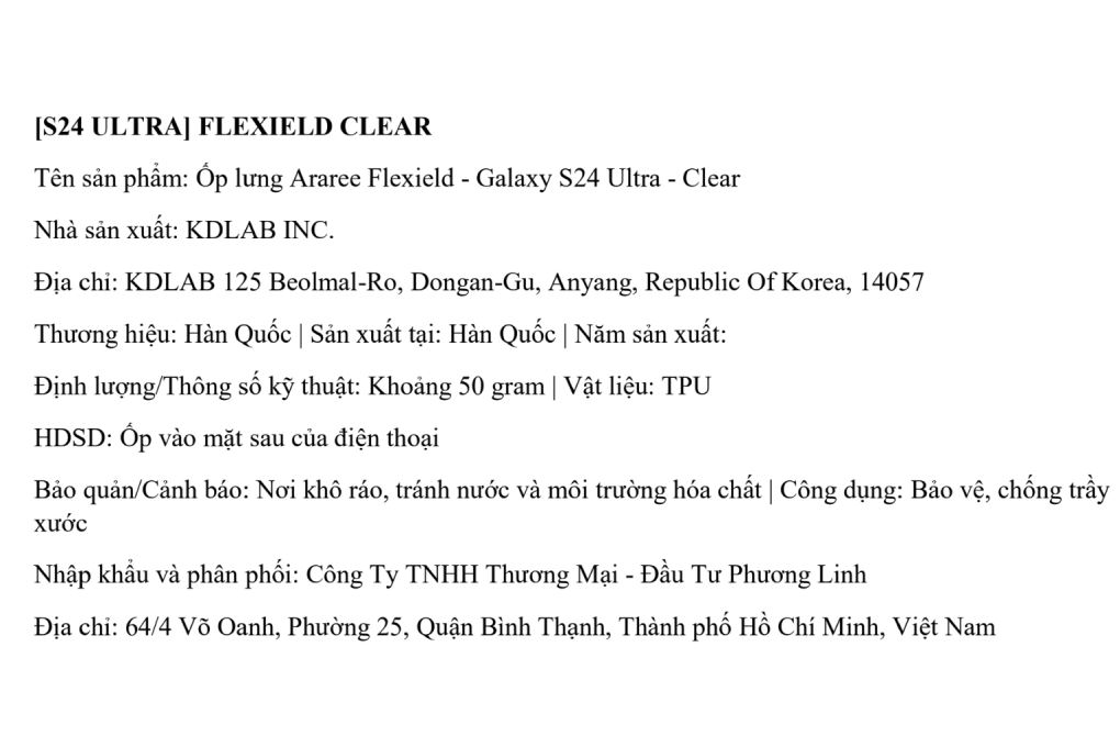 Ốp lưng Galaxy S24 Ultra TPU ARAREE FLEXIELD - 4