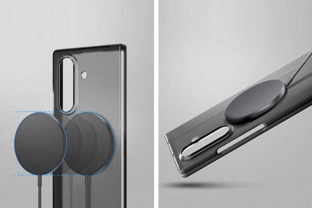 Ốp Lưng Galaxy Z Fold7 PC TPU SAMSUNG x SPIGEN Magnet Capella Pro Chính hãng Màu Trắng