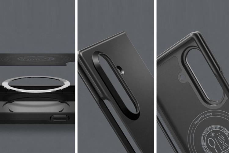 Ốp Lưng Galaxy Z Fold7 PC TPU SAMSUNG x SPIGEN Magnet ThinFit Pro Chính hãng Màu Đen