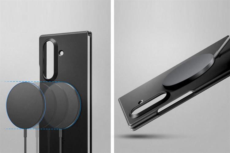 Ốp Lưng Galaxy Z Fold7 PC TPU SAMSUNG x SPIGEN Magnet ThinFit Pro Chính hãng Màu Đen