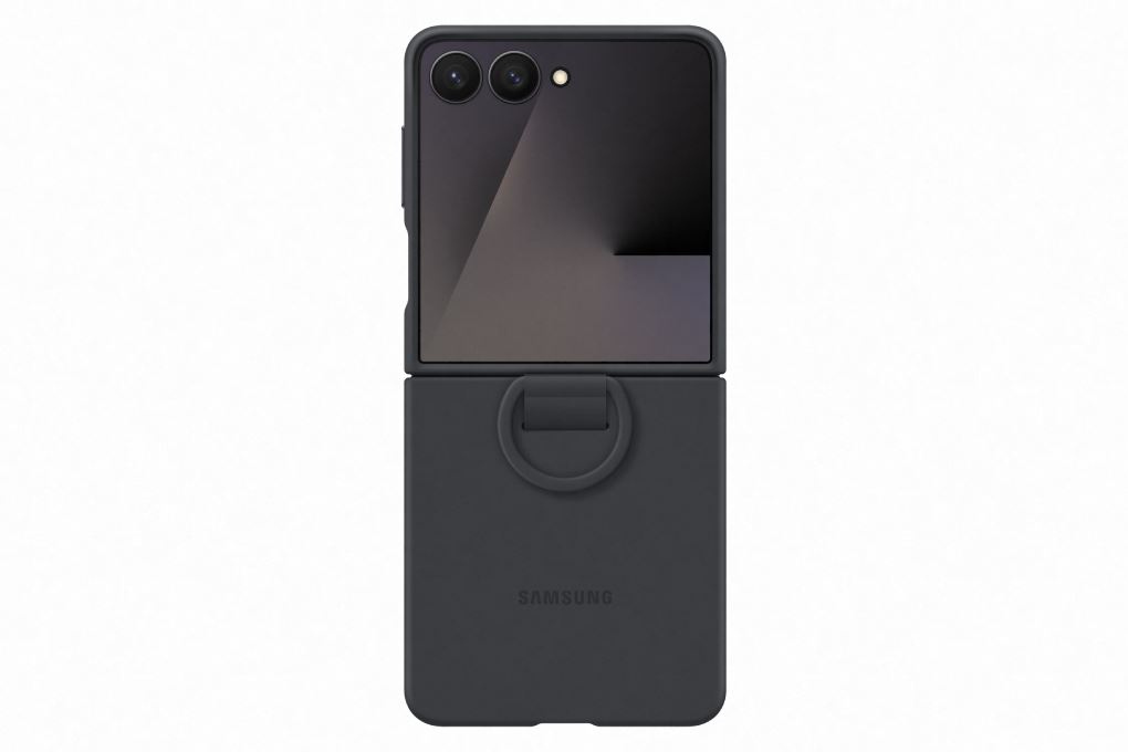 Ốp lưng Galaxy Z Flip7 kèm vòng Silicone PC SAMSUNG Chính hãng Màu Đen