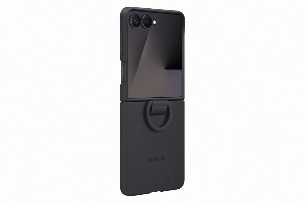 Ốp lưng Galaxy Z Flip7 kèm vòng Silicone PC SAMSUNG Chính hãng Màu Đen