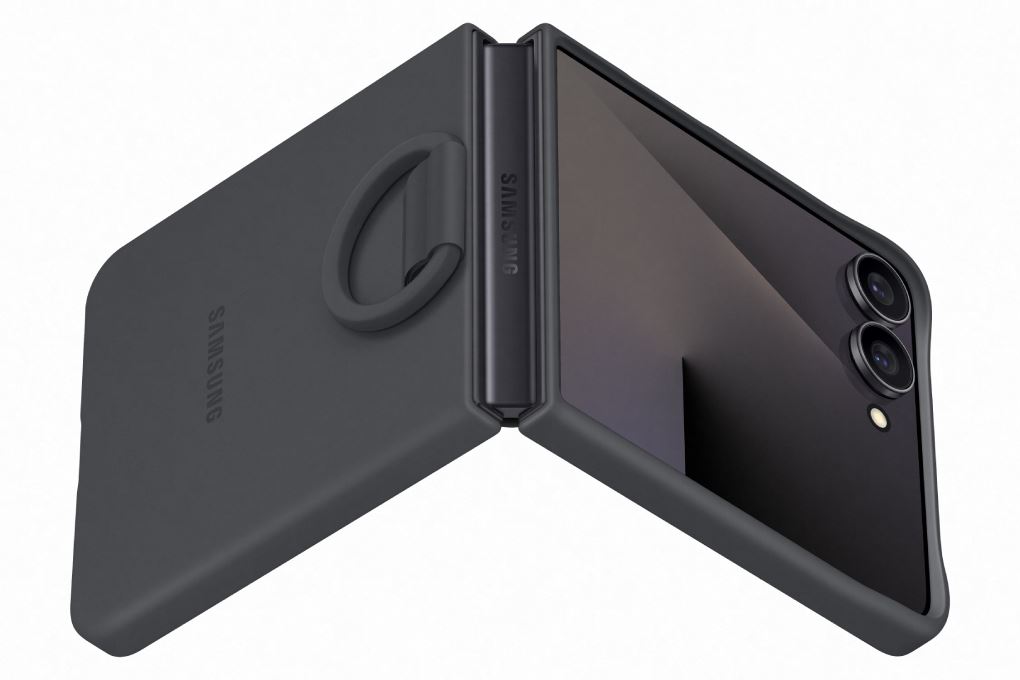 Ốp lưng Galaxy Z Flip7 kèm vòng Silicone PC SAMSUNG Chính hãng Màu Đen