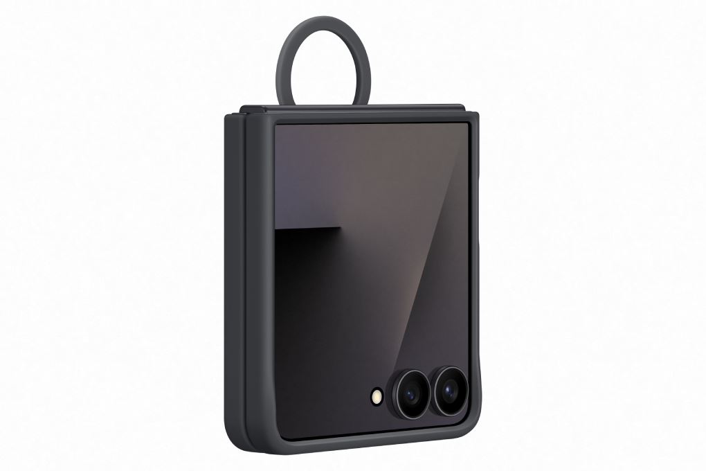 Ốp lưng Galaxy Z Flip7 kèm vòng Silicone PC SAMSUNG Chính hãng Màu Đen