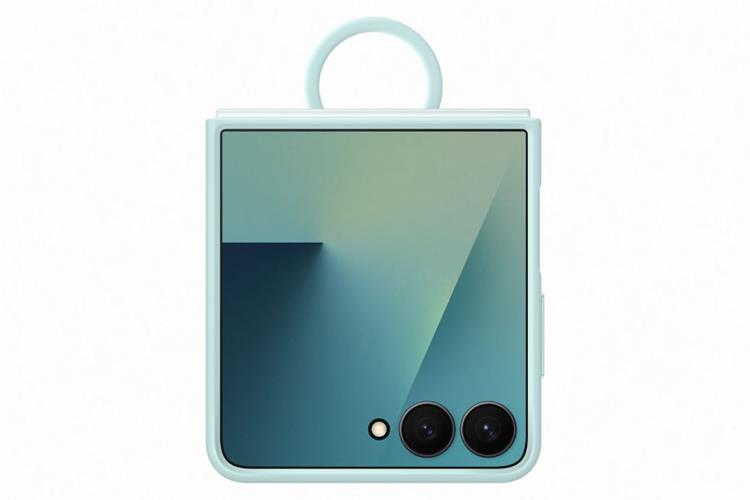 Ốp lưng Galaxy Z Flip7 kèm vòng Silicone PC SAMSUNG Chính hãng Màu Xanh mint