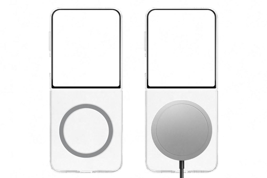 Ốp lưng Galaxy Z Flip7 PC TPU SAMSUNG Magnet Chính hãng Màu Trắng