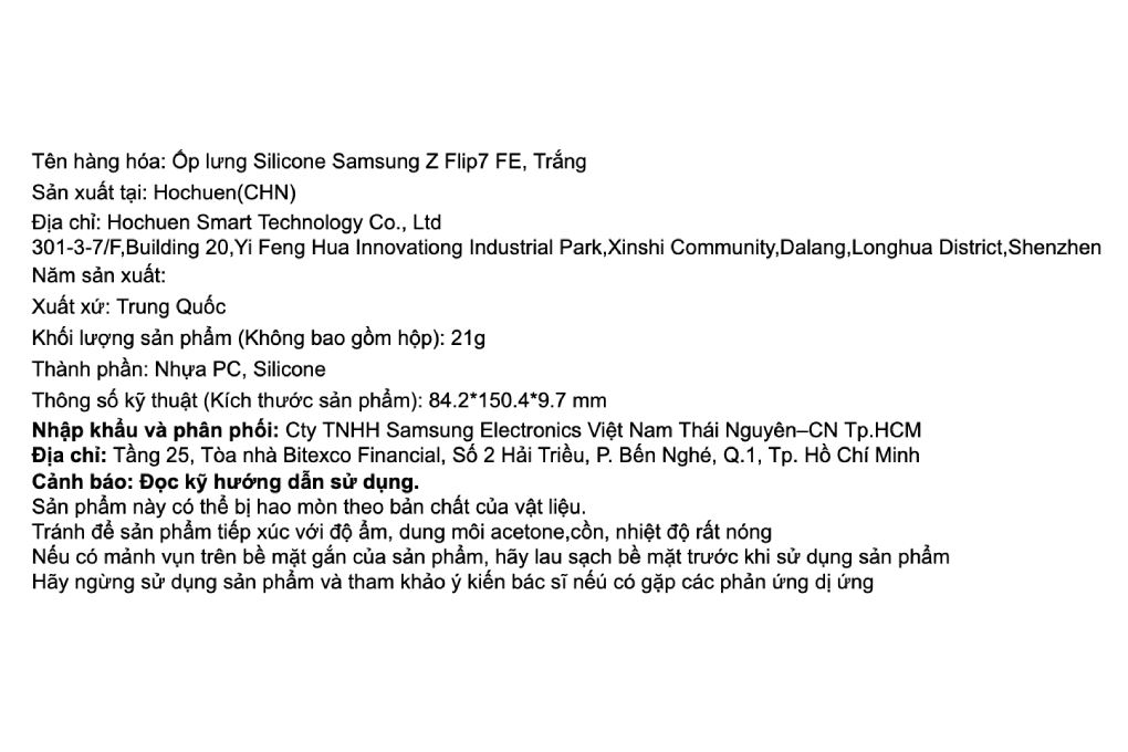 Ốp Lưng Galaxy Z Flip7 FE Silicone PC SAMSUNG - 6