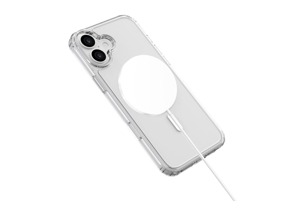 Ốp lưng MagSafe iPhone 16 PC TPU AVA+ OC Crystal Hook Màu Trắng