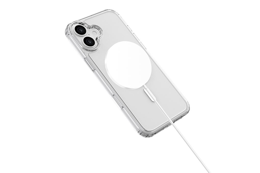 Ốp lưng MagSafe iPhone 16 Plus PC TPU AVA+ OC Crystal Hook Màu Trắng