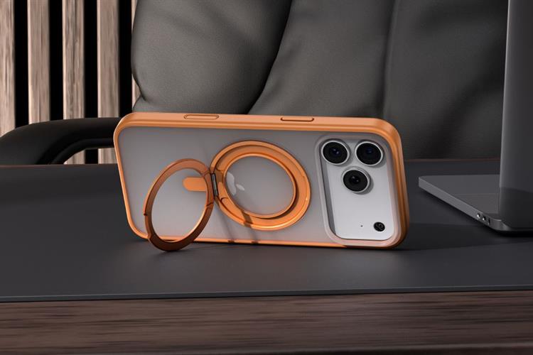 Ốp lưng MagSafe iPhone 17 Pro Max JC PC TPU AVA+ KL5320 Màu Cam