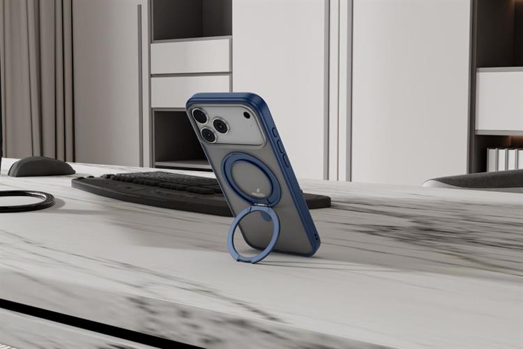 Ốp lưng MagSafe iPhone 17 Pro Max JC PC TPU AVA+ KL5320 Màu Xanh Dương