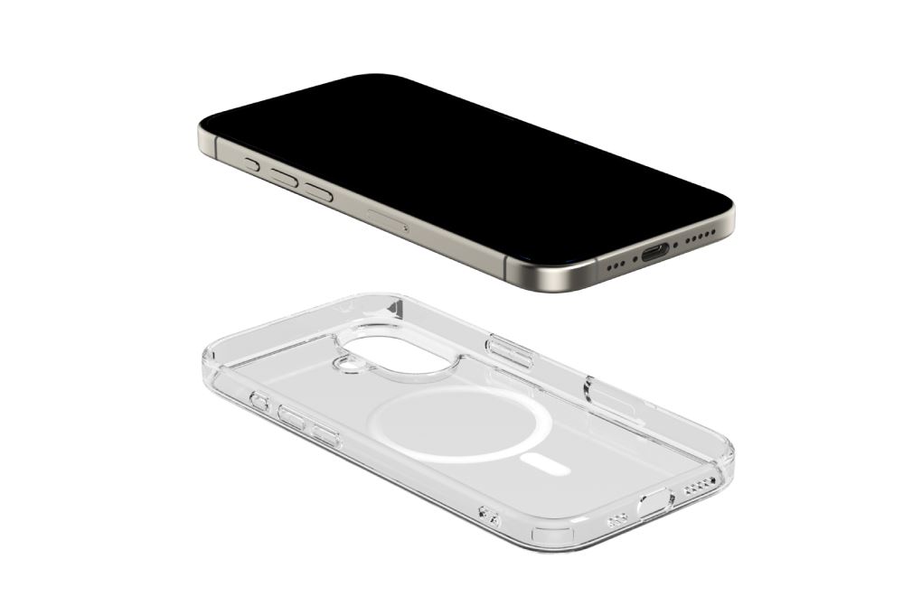 Ốp lưng MagSafe iPhone 17 PC TPU MIPOW Tempered Glass MGC17B-CR Màu Trắng