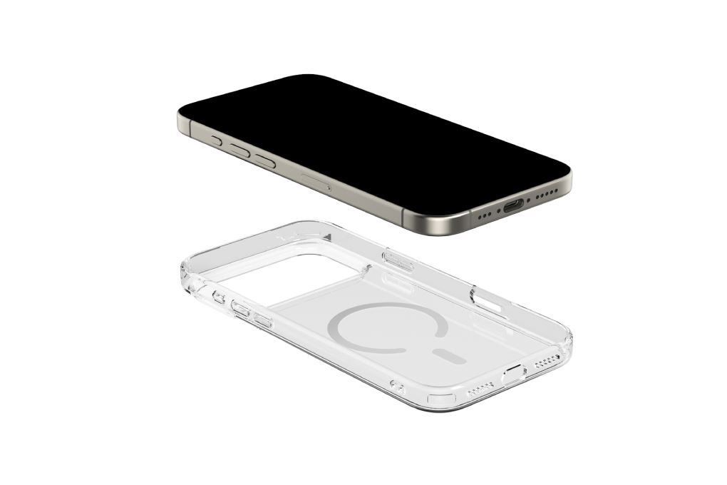 Ốp lưng MagSafe iPhone 17 Pro PC TPU MIPOW Tempered Glass MGC17C-CR Màu Trắng