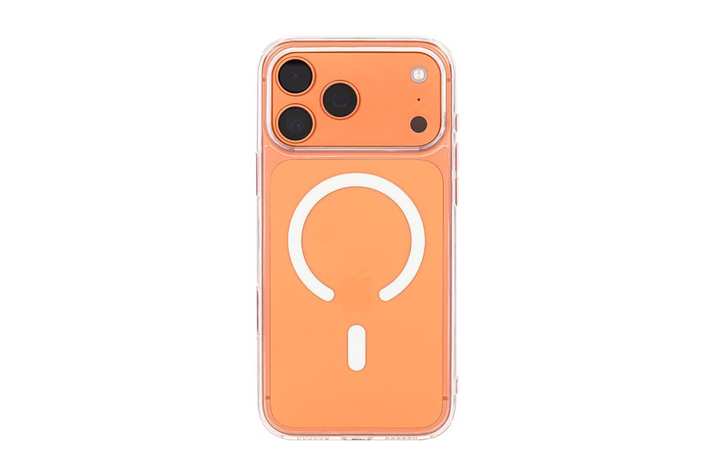 Ốp lưng MagSafe iPhone 17 Pro Max PC TPU MIPOW Tempered Glass MGC17D-CR Màu Trắng