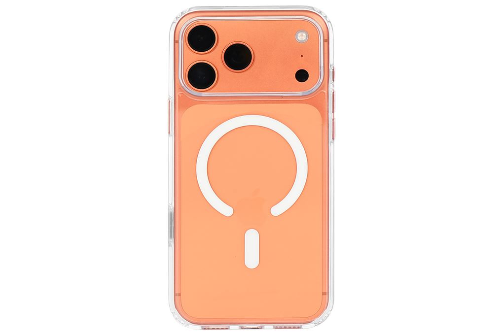 Ốp lưng MagSafe iPhone 17 Pro Max PC TPU MIPOW Tempered Glass MGB17D-CR