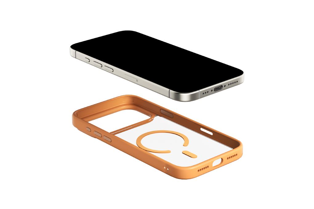 Ốp lưng MagSafe iPhone 17 Pro PC TPU MIPOW MTC17C-OR Màu Cam