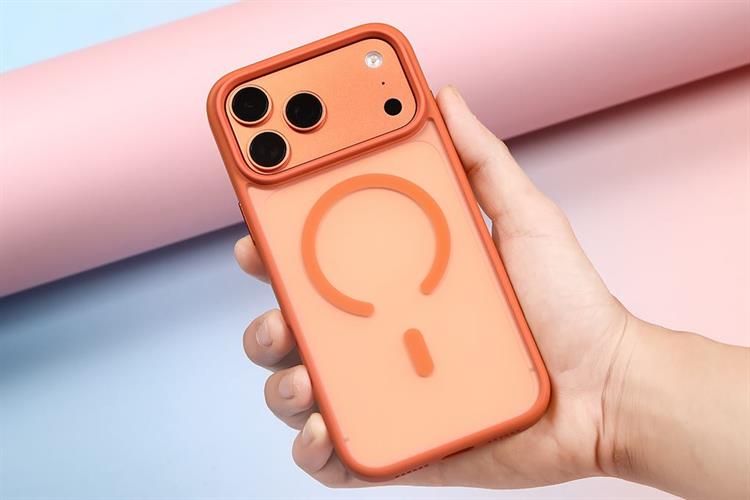Ốp lưng MagSafe iPhone 17 Pro Max PC TPU MIPOW MATTEX MTC17D-OR Màu Cam