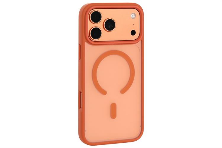 Ốp lưng MagSafe iPhone 17 Pro Max PC TPU MIPOW MATTEX MTC17D-OR Màu Cam