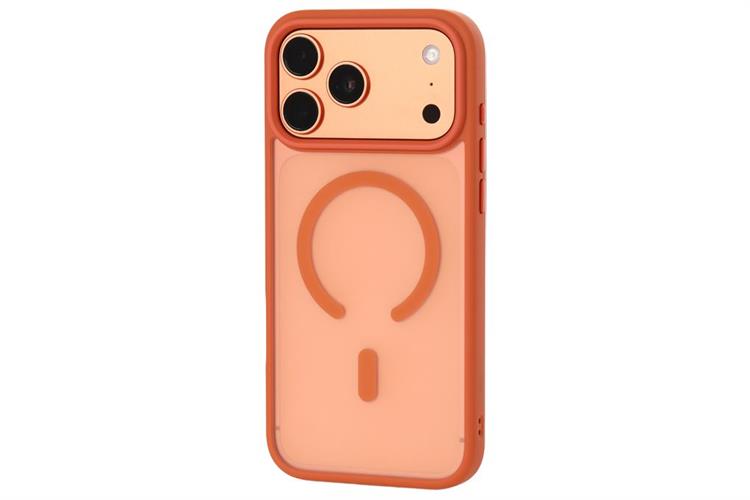 Ốp lưng MagSafe iPhone 17 Pro Max PC TPU MIPOW MATTEX MTC17D-OR Màu Cam