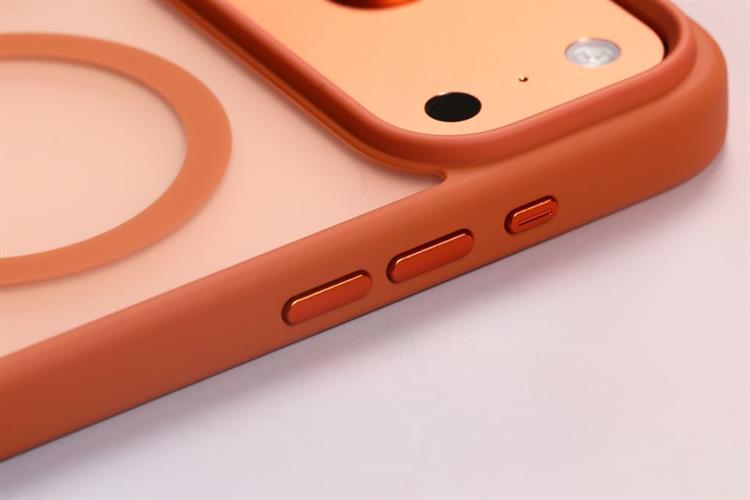 Ốp lưng MagSafe iPhone 17 Pro Max PC TPU MIPOW MATTEX MTC17D-OR Màu Cam