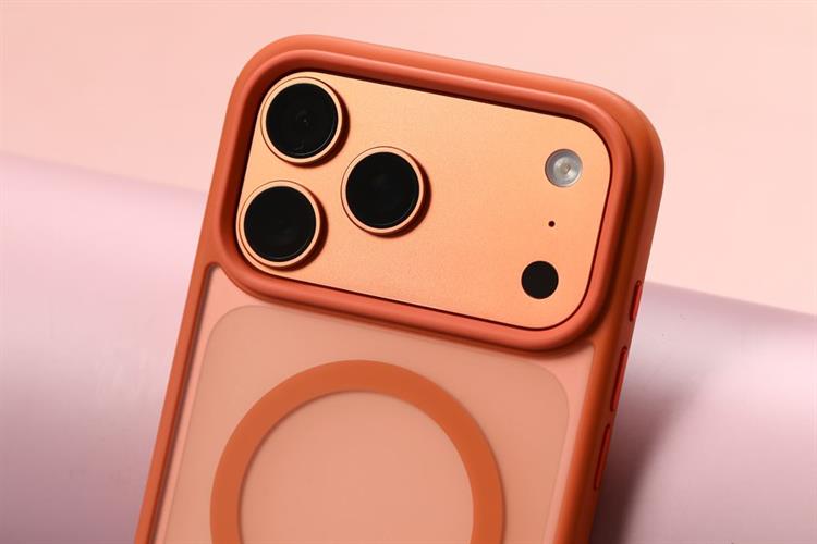 Ốp lưng MagSafe iPhone 17 Pro Max PC TPU MIPOW MATTEX MTC17D-OR Màu Cam