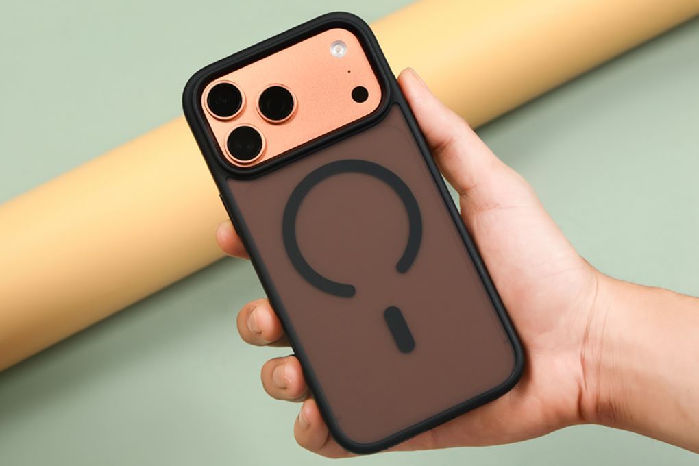 Ốp lưng MagSafe iPhone 17 Pro Max PC TPU MIPOW MATTEX MTC17D-DB Màu Đen