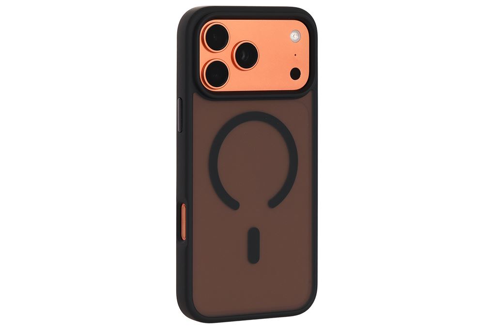 Ốp lưng MagSafe iPhone 17 Pro Max PC TPU MIPOW MATTEX MTC17D-DB Màu Đen