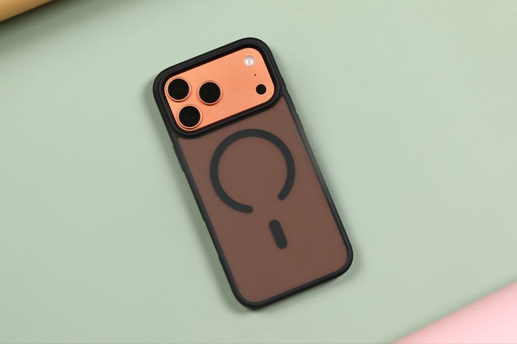 Ốp lưng MagSafe iPhone 17 Pro Max PC TPU MIPOW MATTEX MTC17D-DB Màu Đen