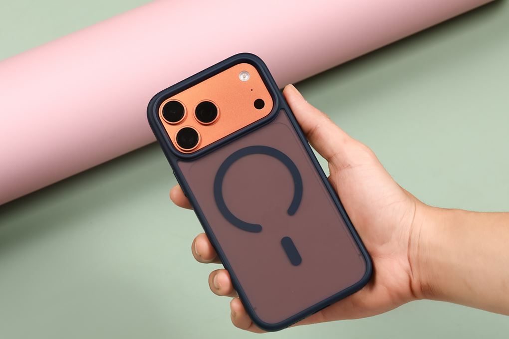 Ốp lưng MagSafe iPhone 17 Pro Max PC TPU MIPOW MATTEX MTC17D-DB Màu Xanh Dương