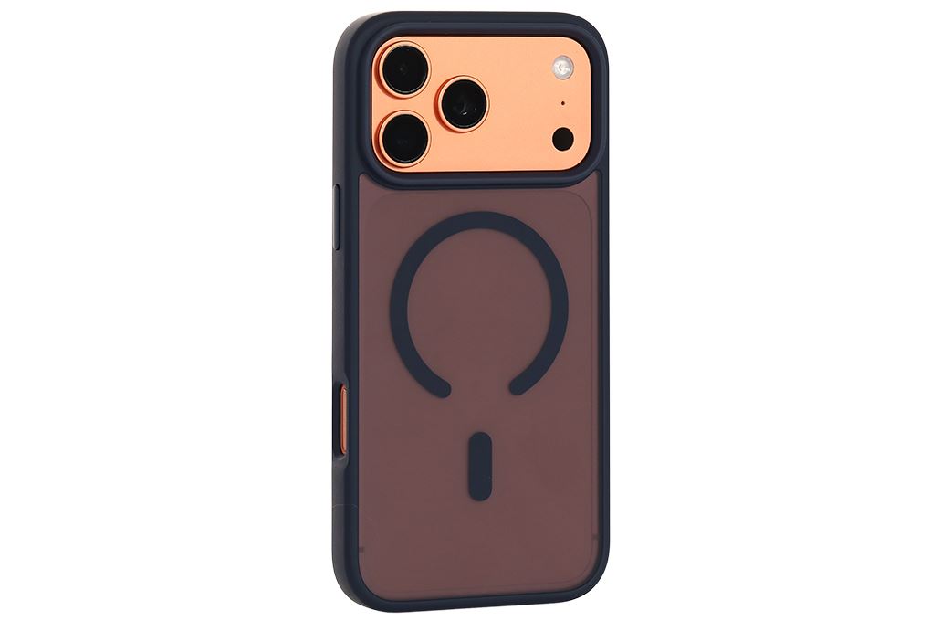 Ốp lưng MagSafe iPhone 17 Pro Max PC TPU MIPOW MATTEX MTC17D-DB Màu Xanh Dương