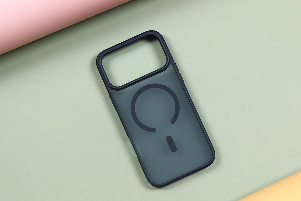 Ốp lưng MagSafe iPhone 17 Pro Max PC TPU MIPOW MATTEX MTC17D-DB Màu Xanh Dương