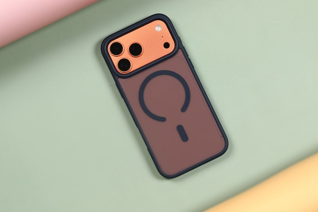 Ốp lưng MagSafe iPhone 17 Pro Max PC TPU MIPOW MATTEX MTC17D-DB Màu Xanh Dương