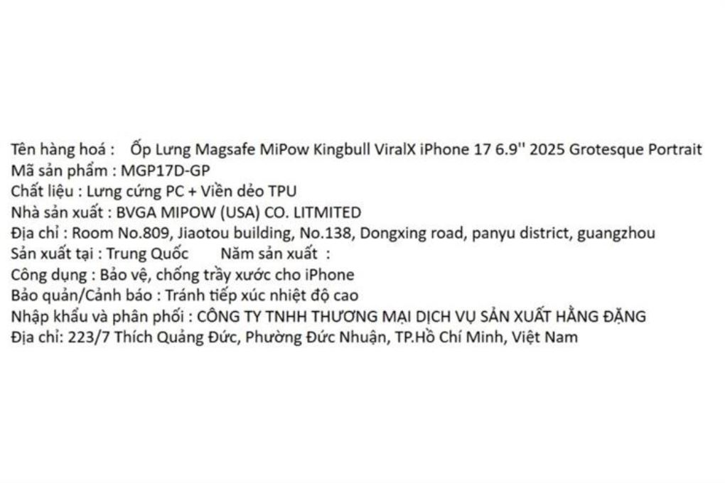 Ốp lưng MagSafe iPhone 17 Pro Max PC TPU MIPOW ViralX MGP17D-GP Màu Hồng