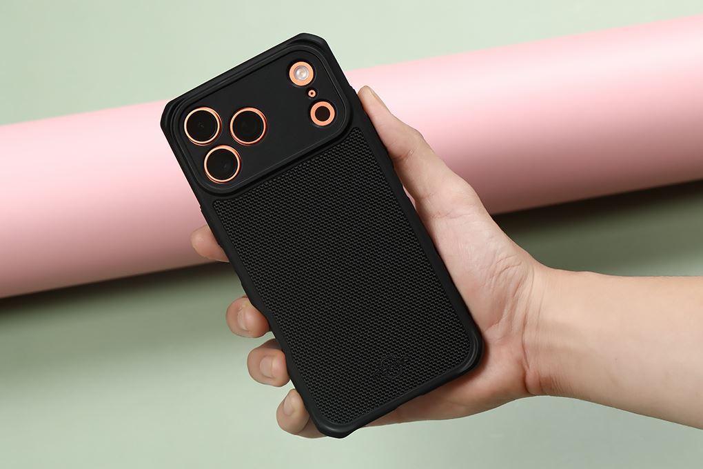 Ốp lưng iPhone 17 Pro Max Nylon PC TPU ITSKINS Hybrid R Màu Đen