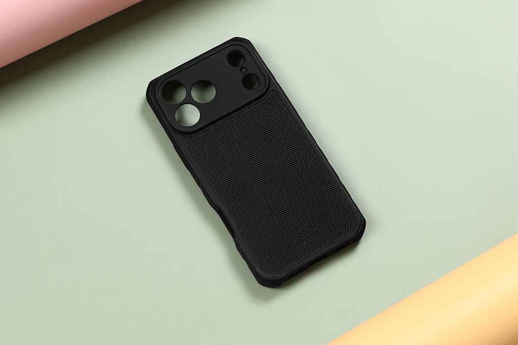 Ốp lưng iPhone 17 Pro Max Nylon PC TPU ITSKINS Hybrid R Màu Đen